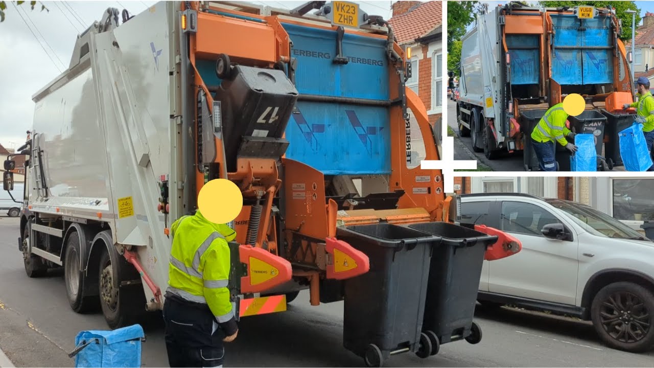 Dennis Elite + and 6 Twin Pack Bin Lorrys In Swindon!