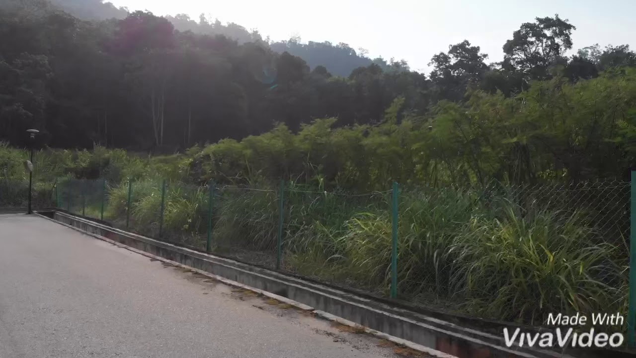 Drone footage above hot spring Bentong Pahang