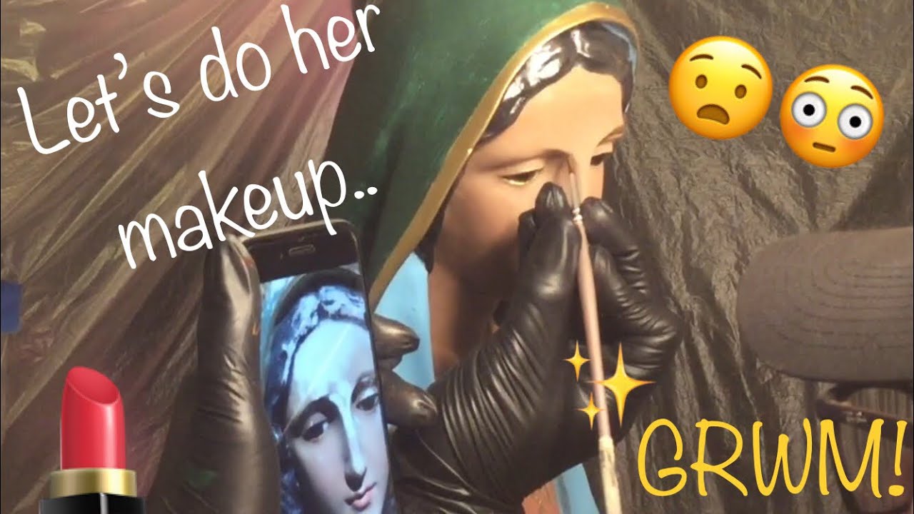 MOST AMAZING ART Virgin Mary Makeover 💁🏻‍♀️ GRWM!✨