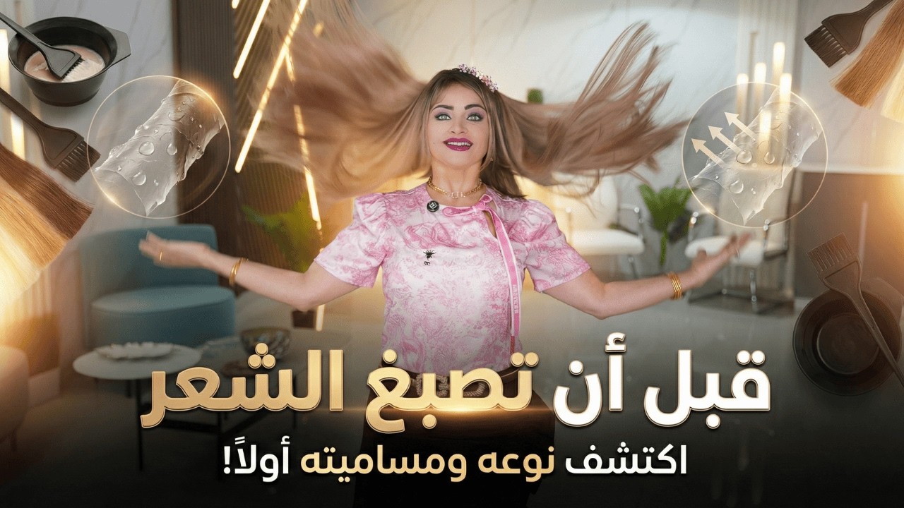 اكتشف نوع الشعر قبل الصبغة وتعرّف على المسامية أولاً 💇‍♀️🎨