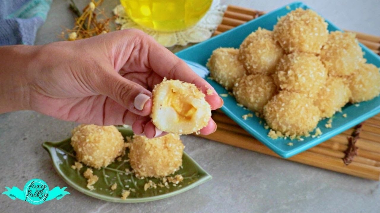 Palitaw with Yema Filling