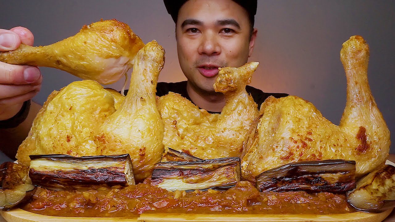 FRIED CHICKEN BINAGOONGAN | MUKBANG ASMR | ALFIE EATS