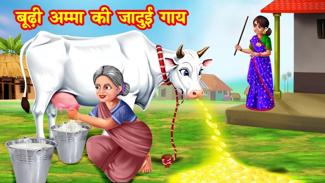 बूढ़ी अम्मा की जादुई गाय | Budi Amma Ki Jadui Gaay | Jadui Kahaniya | Moral stories |stories in hindi