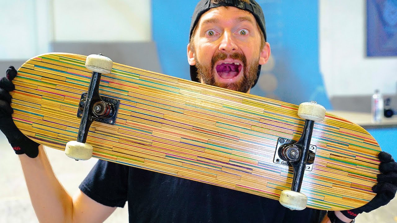 SKATEBOARD MADE OUT OF 100 BROKEN SKATEBOARDS?!