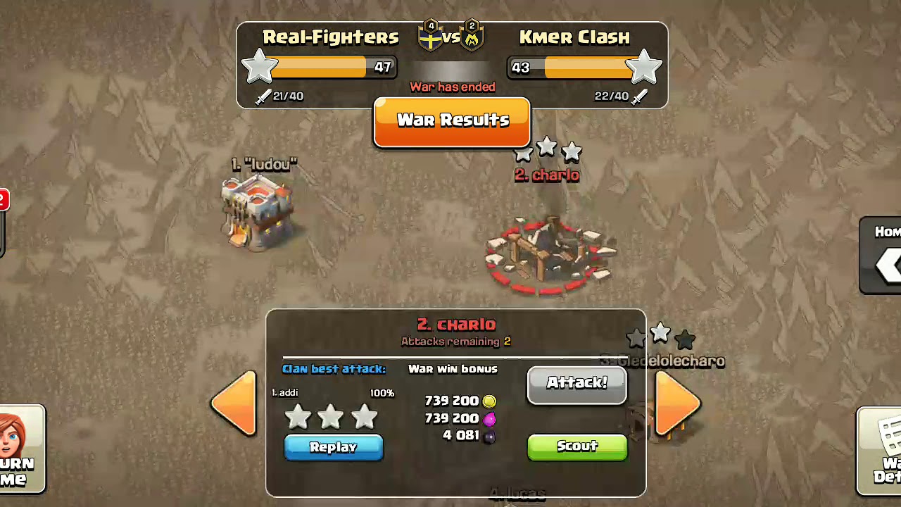 At last we won the clan war