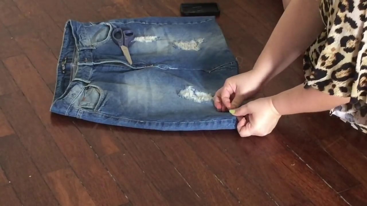SAIA DE CALÇA JEANS 👖