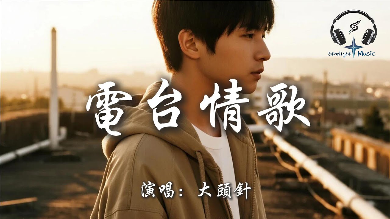 大頭針 - 電台情歌『別再寂寞的擁抱 誰能夠將電台情歌關掉』【動態歌詞MV】