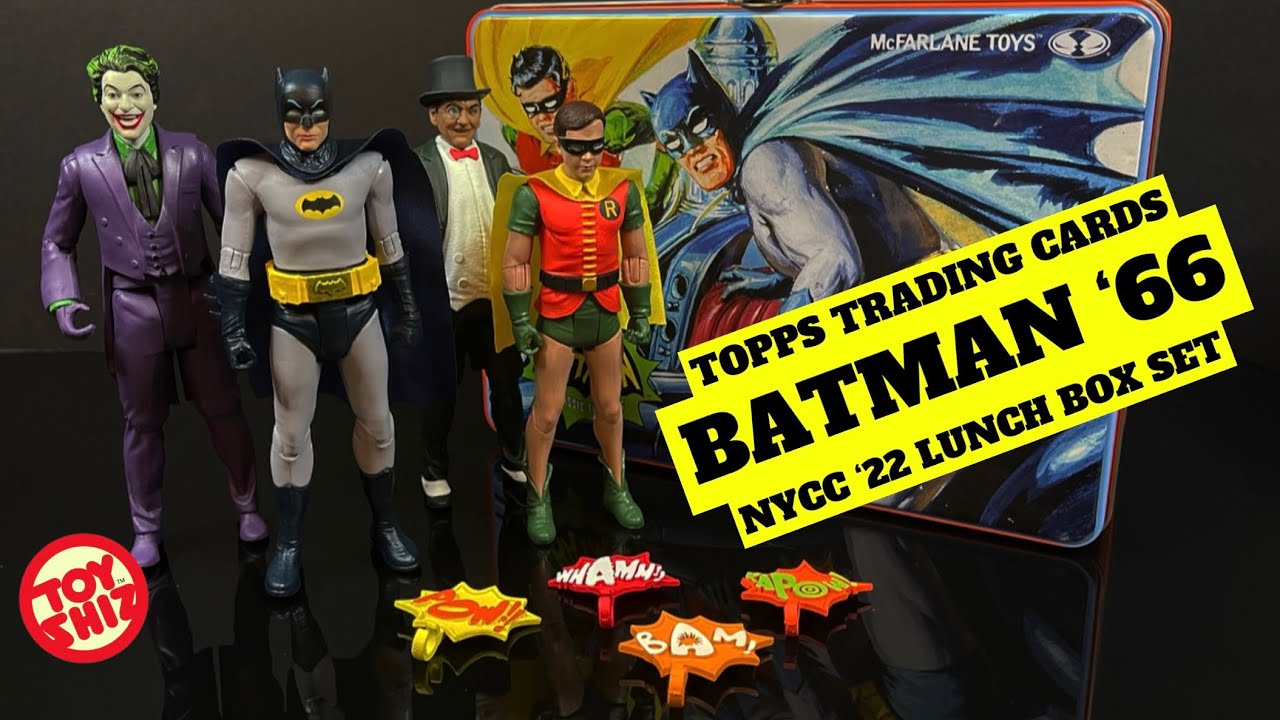 2022 NYCC BATMAN '66 TOPPS TRADING CARDS LUNCH BOX SET | Target Excl | McFarlane Toys
