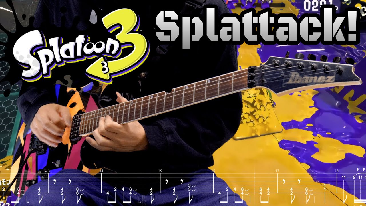 Splatoon 3 - Splattack! - Metal Guitar Cover - Tab