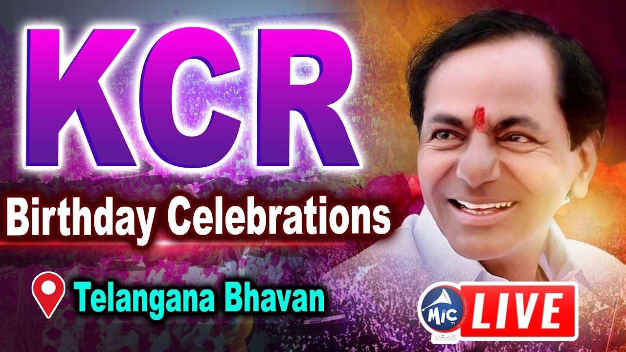 KCR LIVE🔴 : KCR Birthday Celebrations LIVE | Telangana Bhavan | BRS LIVE | Mic TV News