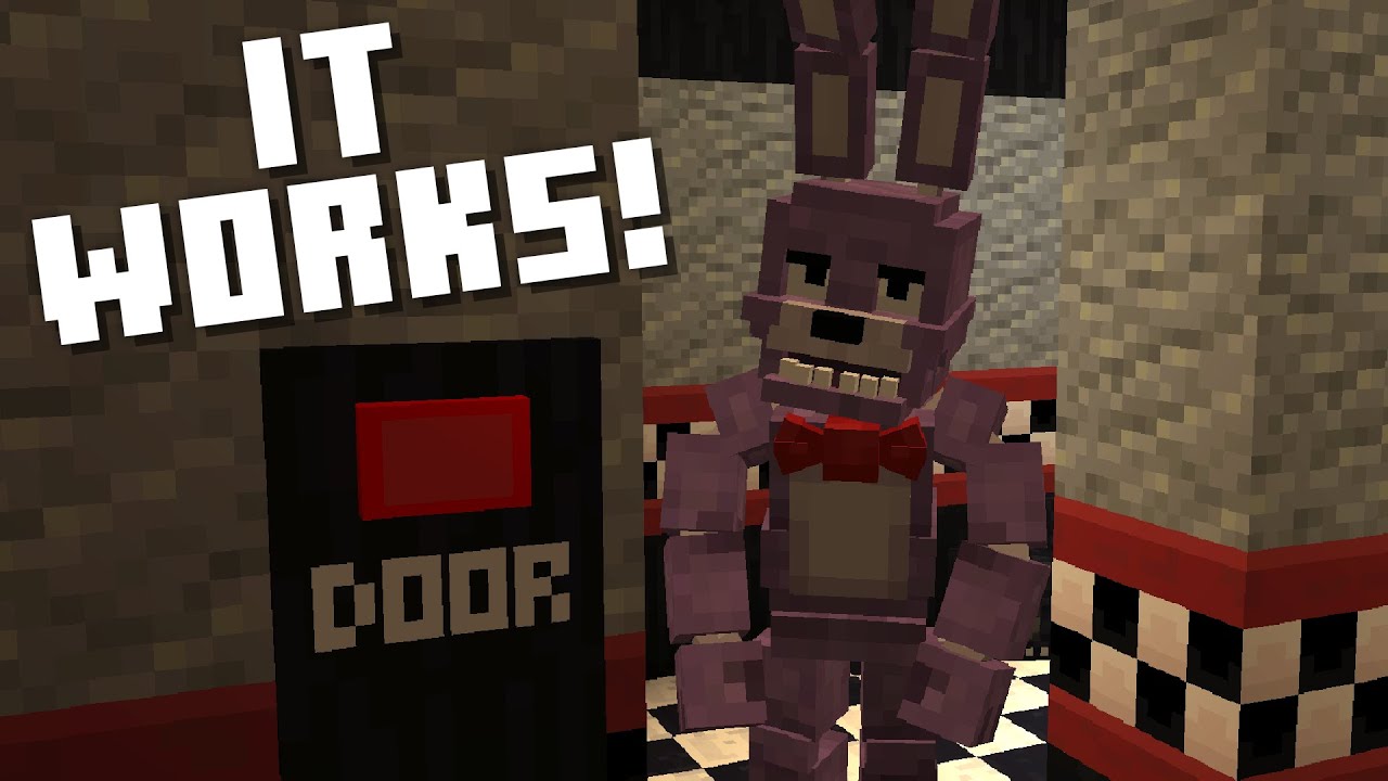 Я написал Five Nights at Freddy's в Minecraft