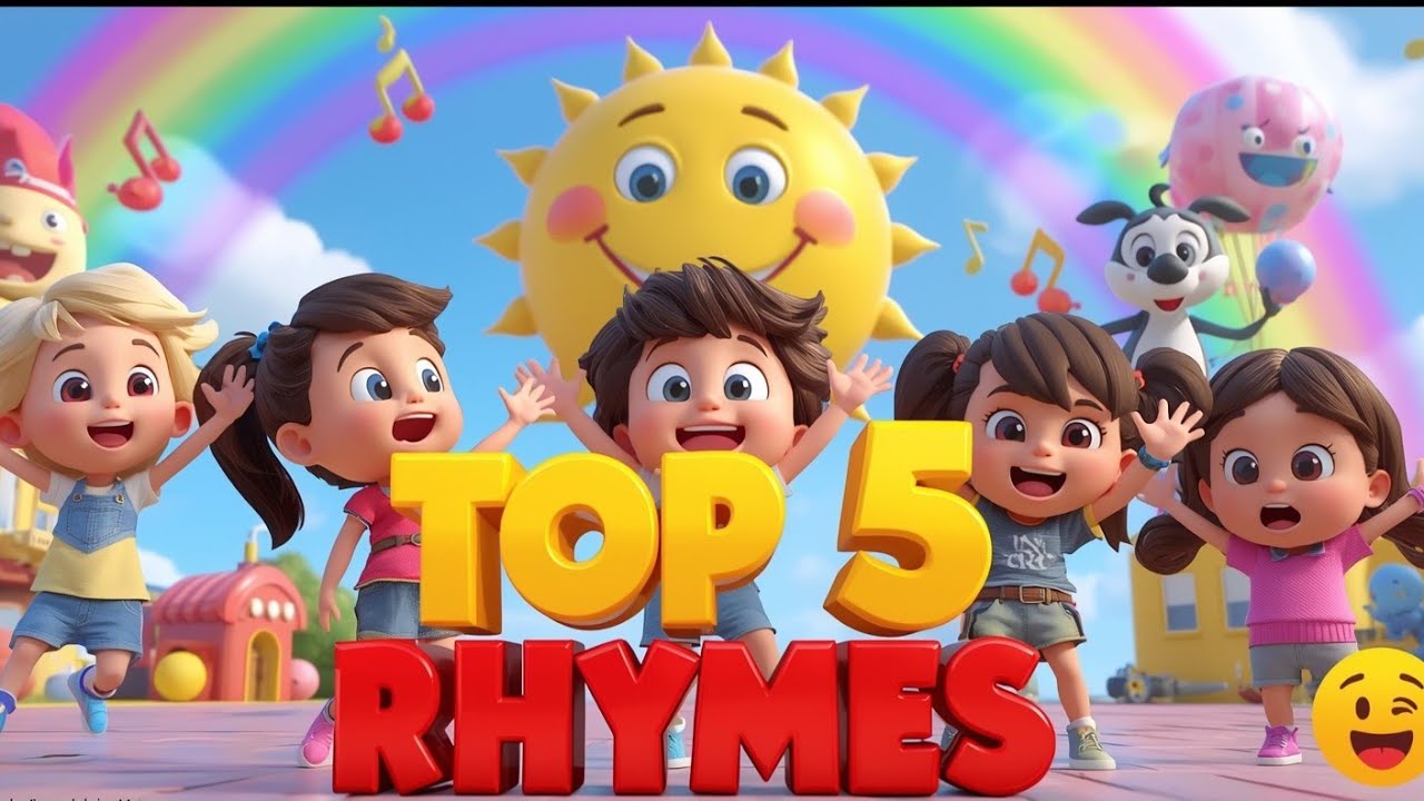 Top 5 Best Nursery Rhymes for Kids 🎵 | 3D Cartoon Rhymes Collection | Fun & Learning Songs