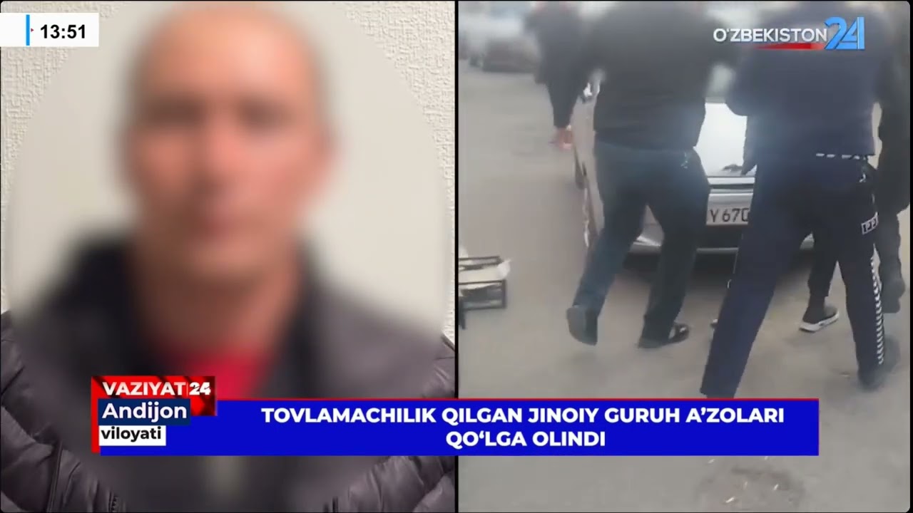 Tovlamachilik qilgan jinoiy guruh a'zolari qo'lga olindi (Andijon)