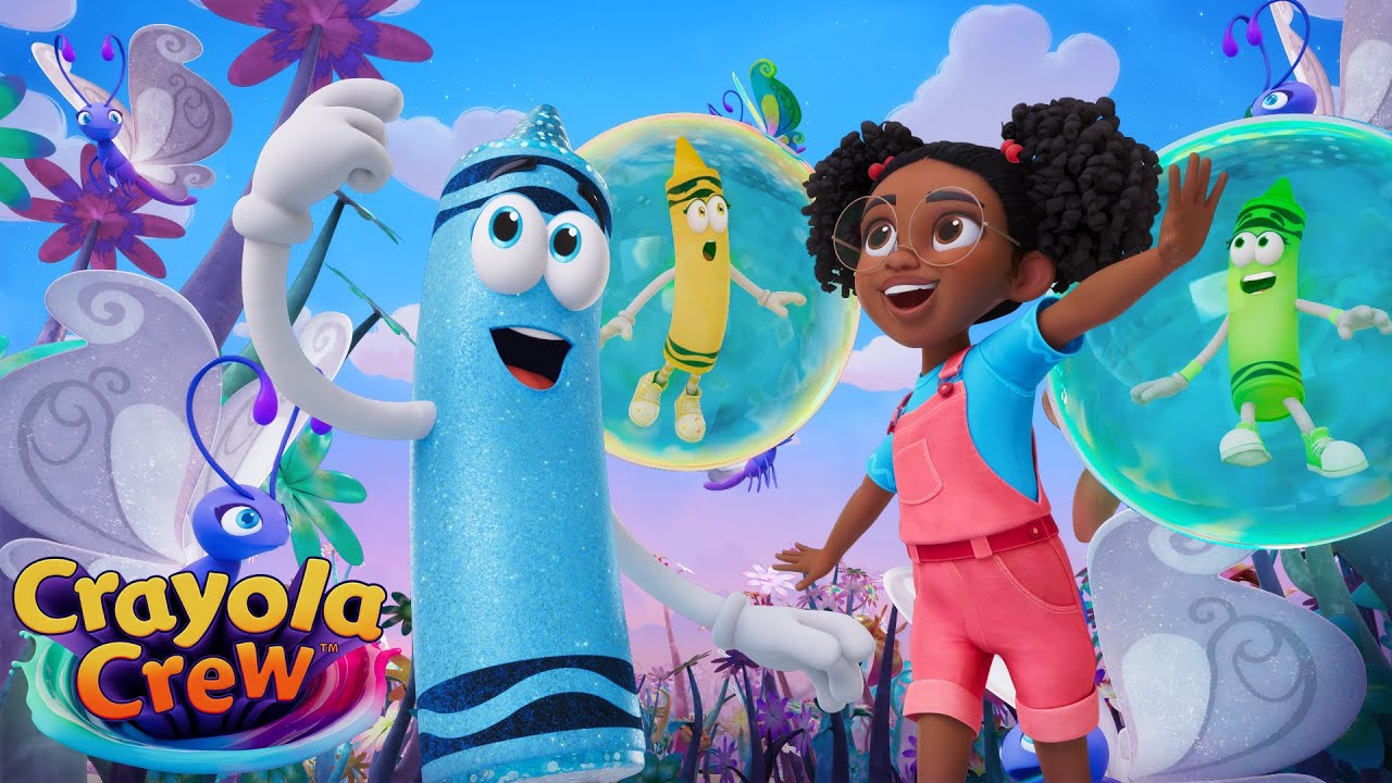 Crayons Learn to Fly Like Butterflies | Crayola Crew | Creative and Imaginative Cartoons for Kids