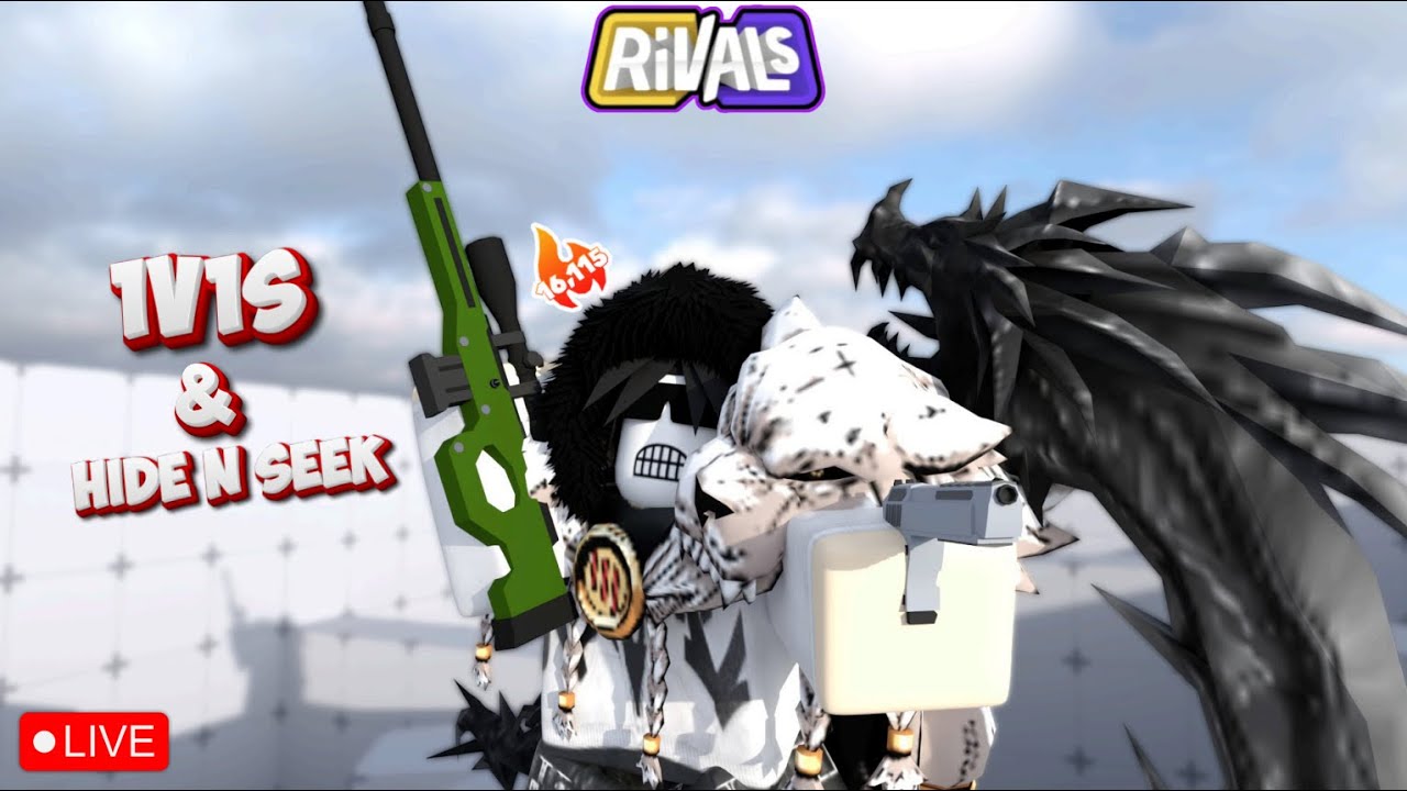 🔴1V1s and HIDE n SEEK WITH VIEWERS/ ROBLOX RIVALS LIVE🔴