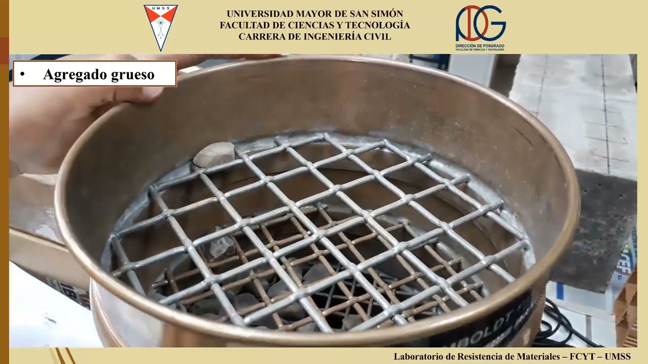ENSAYO DE ANALISIS GRANULOMETRICO DE AGREGADO FINO Y AGREGADO GRUESO SEGUN LA NORMA ASTM C - 136