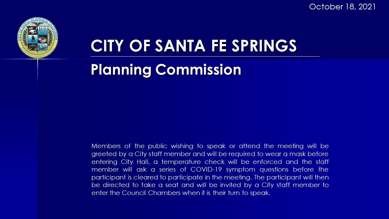 10-18-2021 Planning Commission Meeting