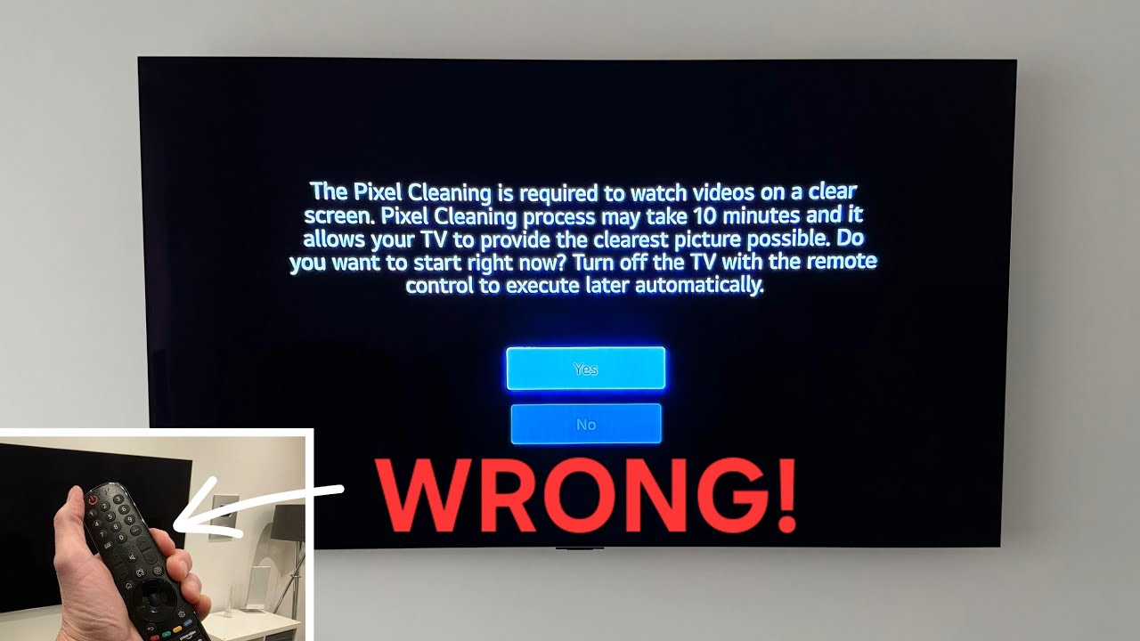 НИКОГДА! Не делайте этого, когда на экране отображается это сообщение LG OLED!