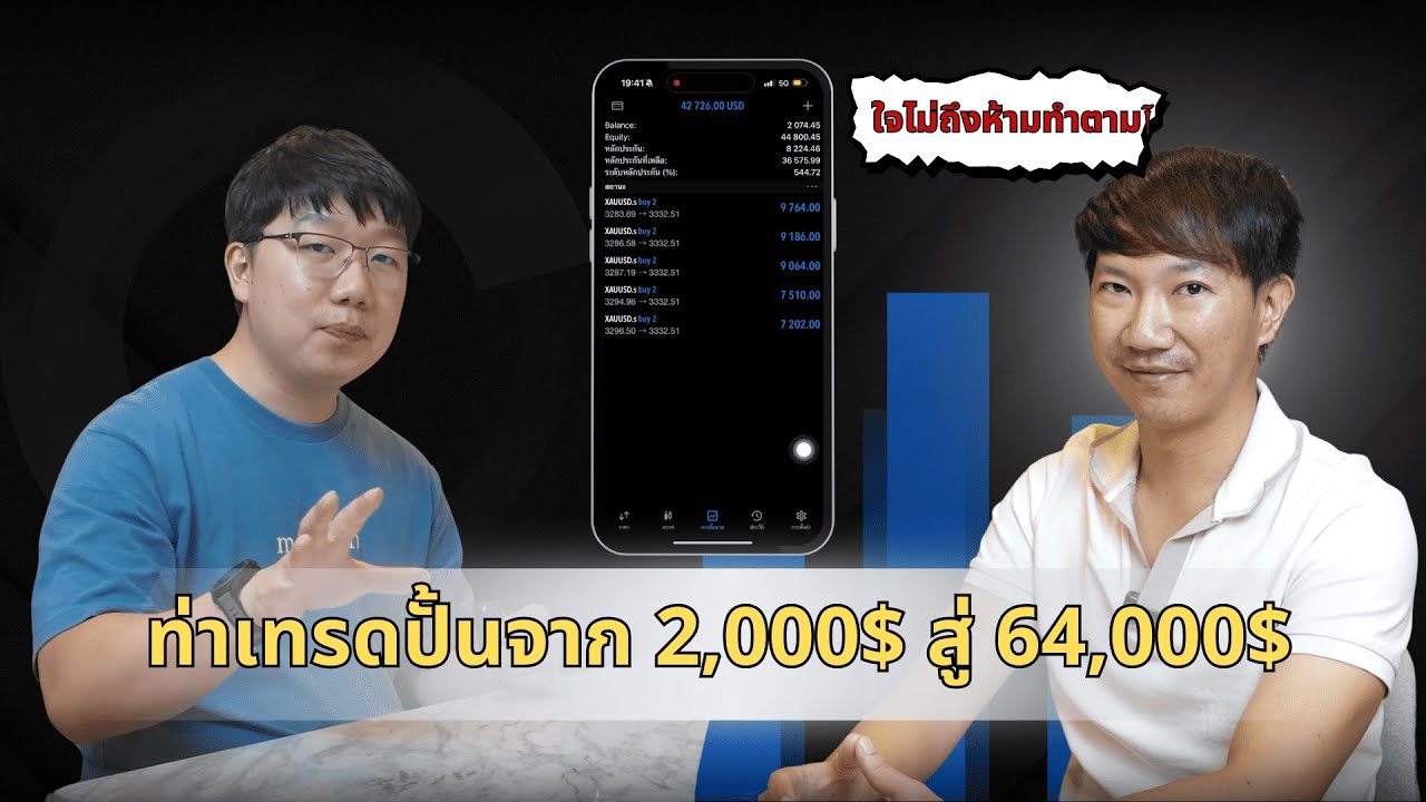 [ส่องหน้าเทรด] EP.10 ท่าเทรดปั้นจาก 2,000$ สู่ 64,000$ คุณปลื้ม