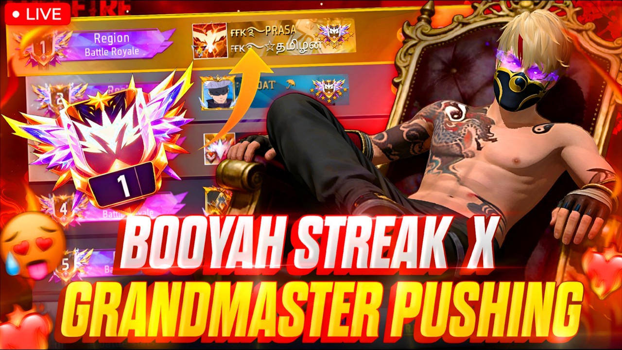 FFKPrasanth On Live 😉  | | free fire rank push😱😨 ff live tamil #fftamil #freefiretamil #ffkprasanth