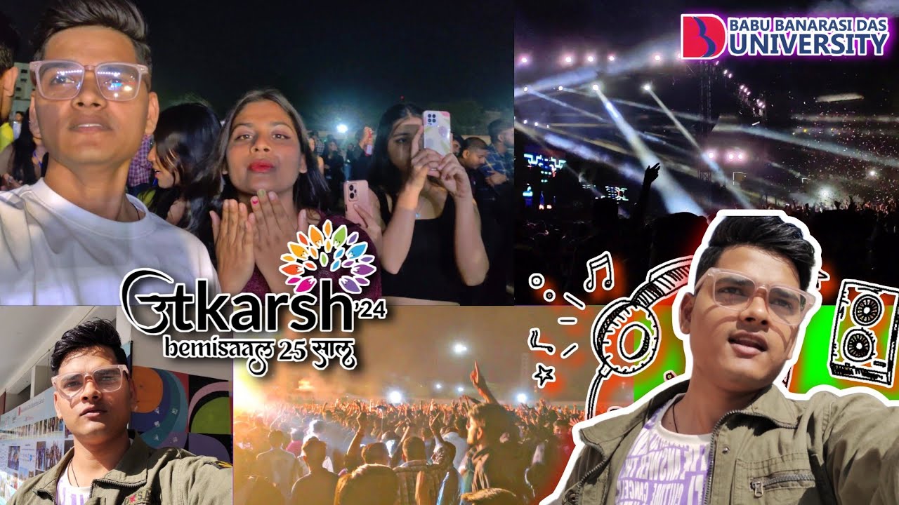 BOOMBASTIC Dj Night at BBD University Stadium On 3rd Day Of Utkarsh 🎸🎉👻🤩 Dj Night in My College🎒📚🥳🌟
