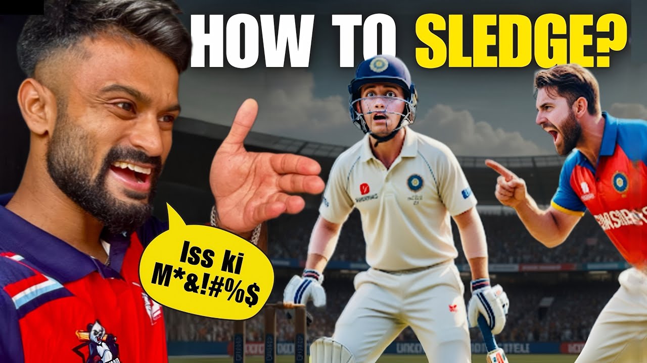 How to do SLEDGING in Cricket: 5 LIFE Changing TIPS🔥✅| How to SLEDGE like VIRAT KOHLI😈💪