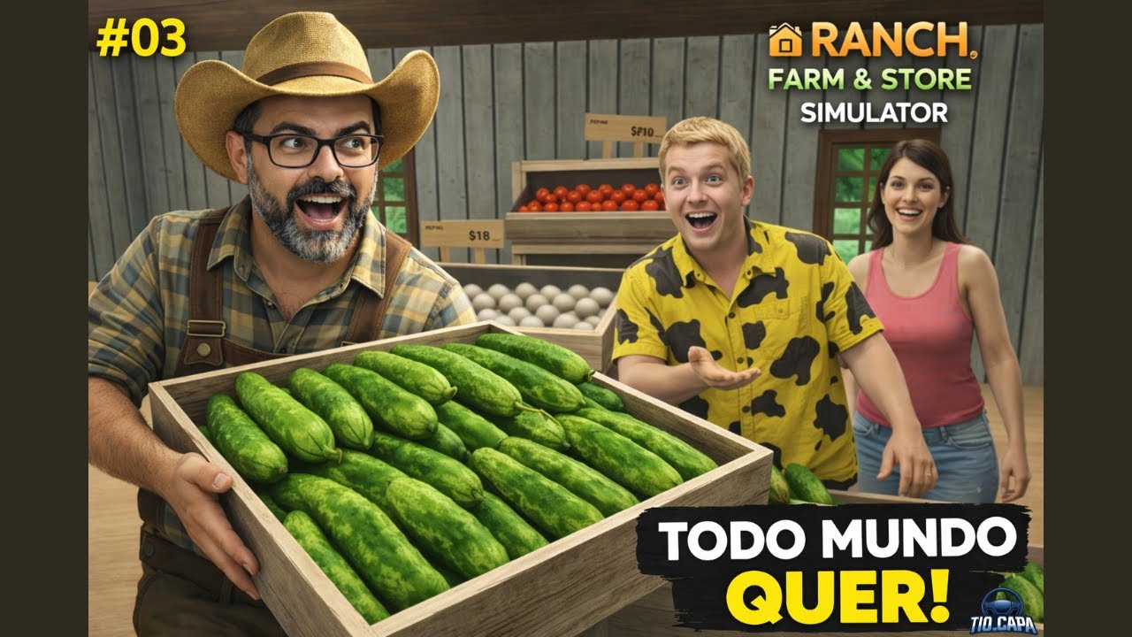 TODO MUNDO QUER MEUS PEPINOS! 🥒🐗 | Ranch Farm and Store Simulator #03
