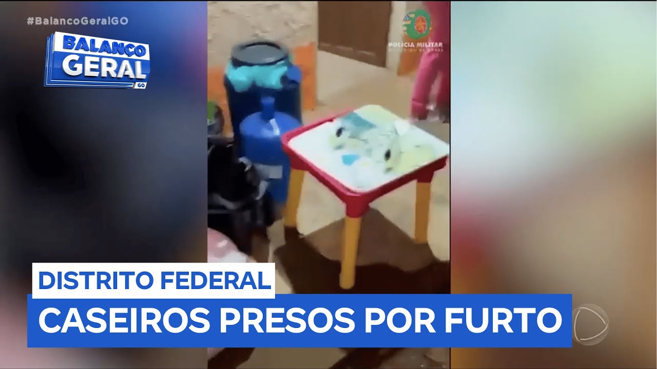 Caseiros são presos por furto em chácara no Distrito Federal