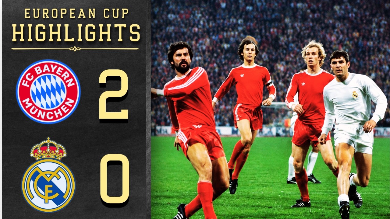 Bayern München 2-0 Real Madrid | Gerd Müller-Doppelpack im Halbfinale | Champions League 1975/76