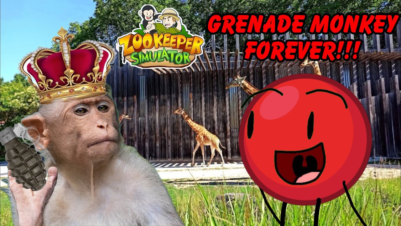 GRENADE MONKEY FOREVER!!! | Red Ball Plays Zookeeper Simulator Supercut