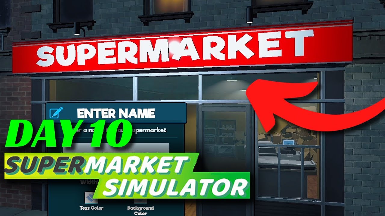 What should we name our store? | Supermarket Simulator | Lets Play
