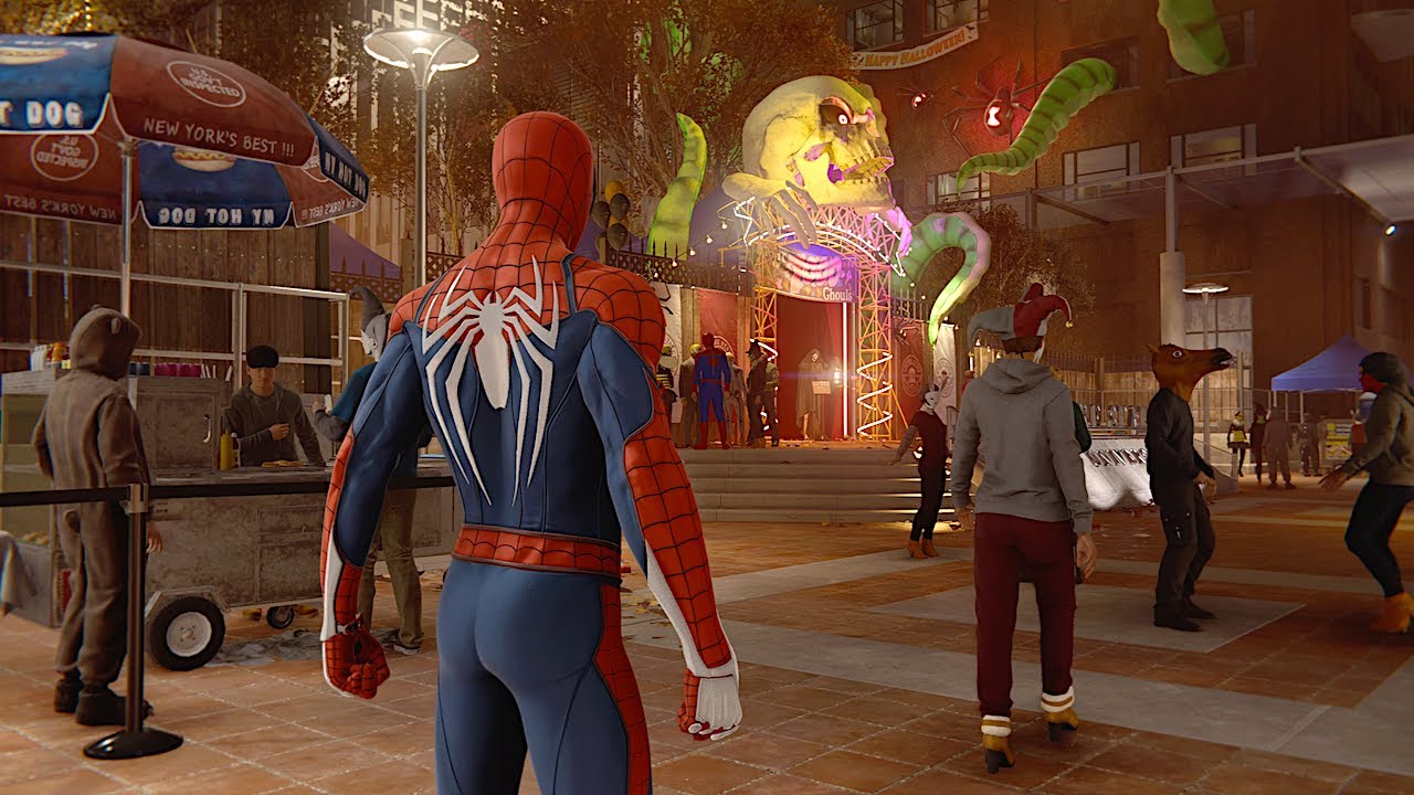 Spider-Man Attends Halloween Party - Marvel's Spider-Man PS5 2023