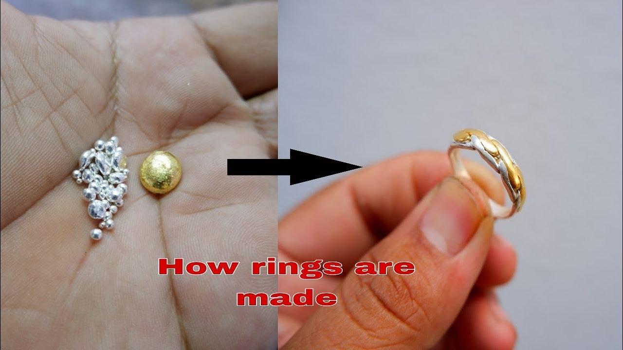 How the gold and silver combined ring is made [Handmade jewelry]