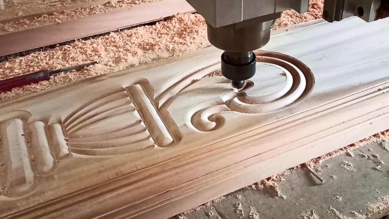 Amazing Wooden Door Frame Design | Herbs Plant Design On Wood Frame By CNC Router Machine.