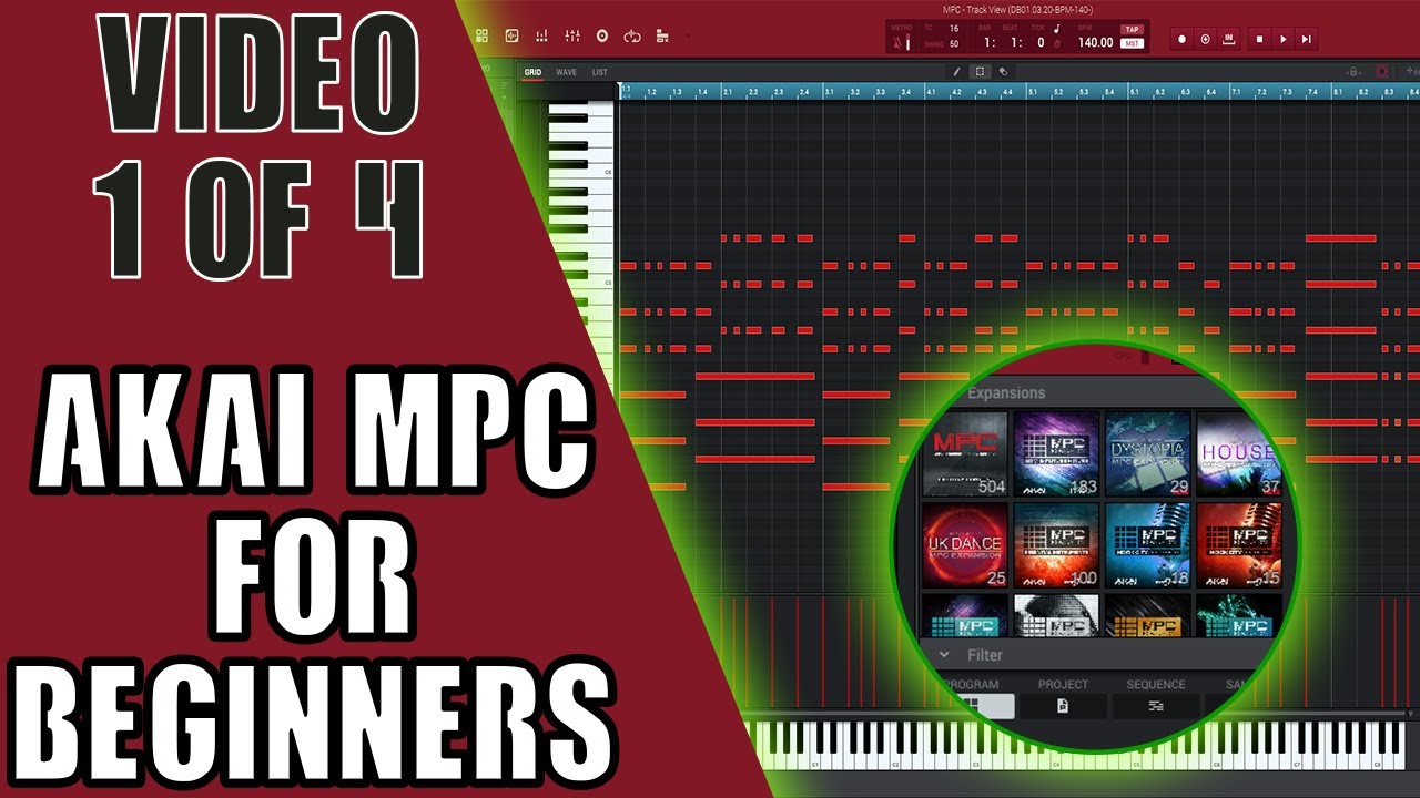 How to create your first MPC Software track part 1 tutorial
