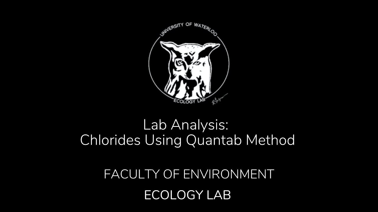 Lab Analysis: Chlorides Using Quantab Method