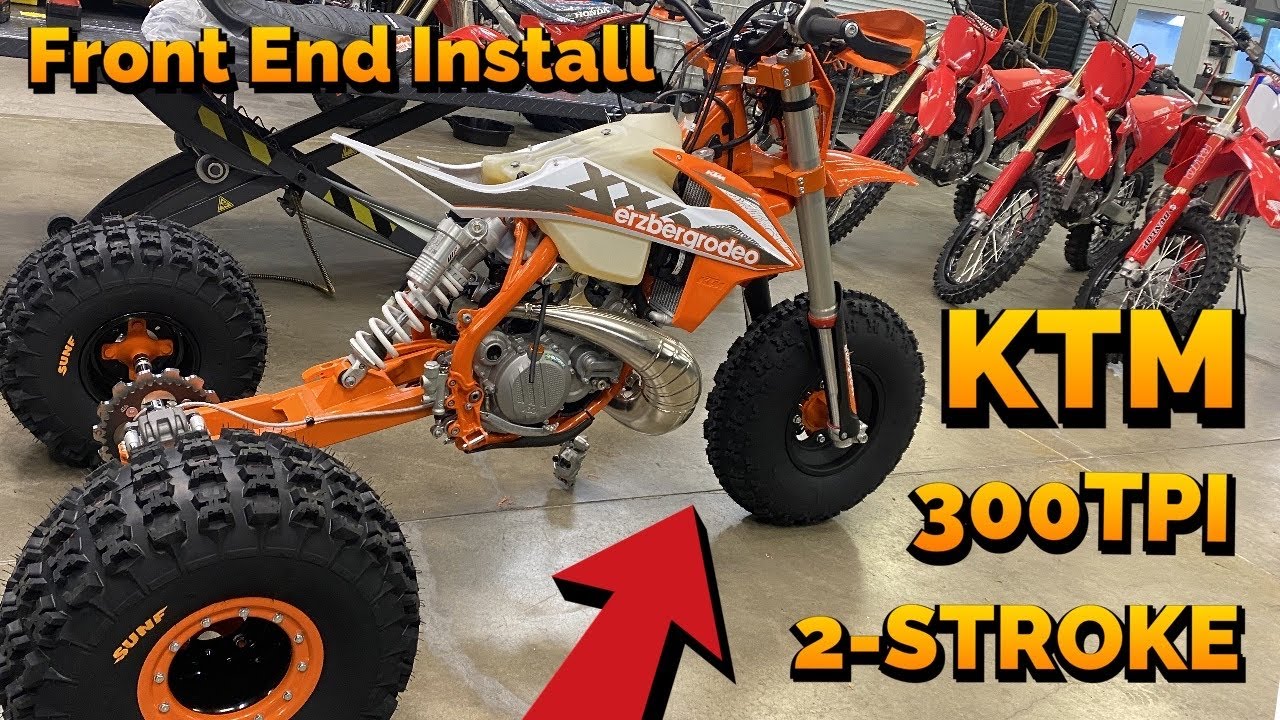 2021 KTM 300 XC-W TPI 2 STROKE TRIKE BUILD  Erzbergrodeo PART 2 Front End Install