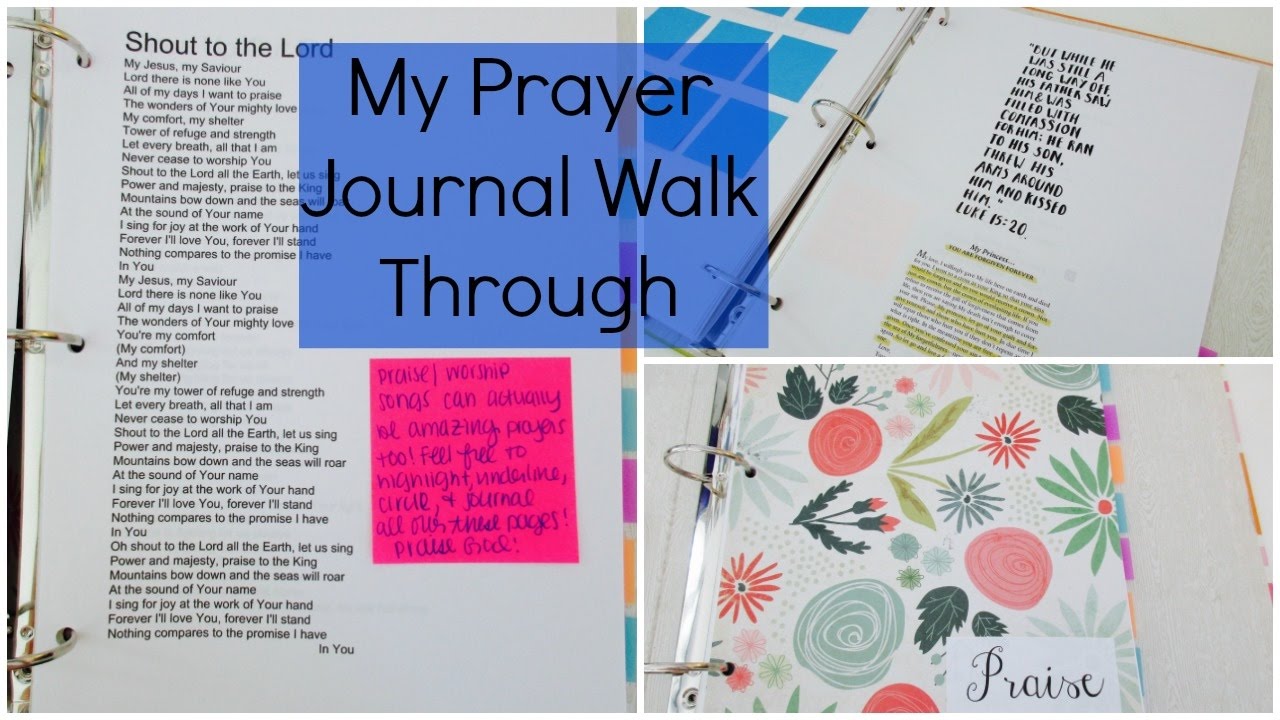 My Prayer Journal Walk Through | Christian inspiration