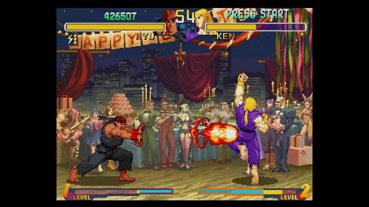 Street Fighter Zero 2 Alpha Evil Ryu gameplay (Level Expert)