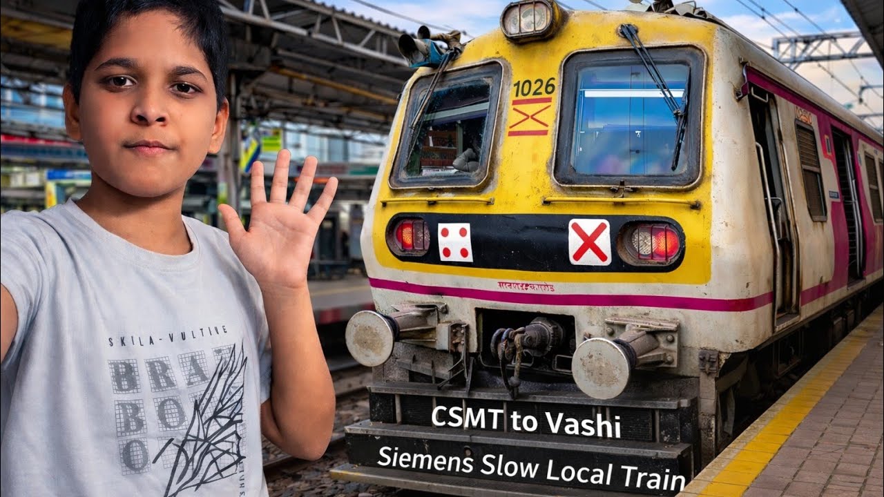 CSMT → Vashi Slow Local | Full Journey. CSMT → वाशी स्लो लोकल | Full Journey