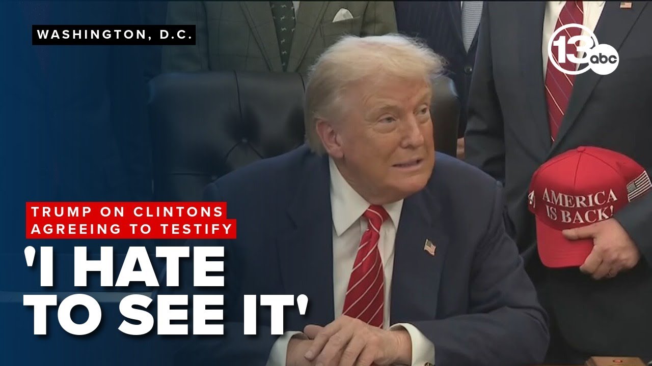 RAW: Реакция Трампа на отказ Клинтон от сделки о даче показаний по делу Эпштейна