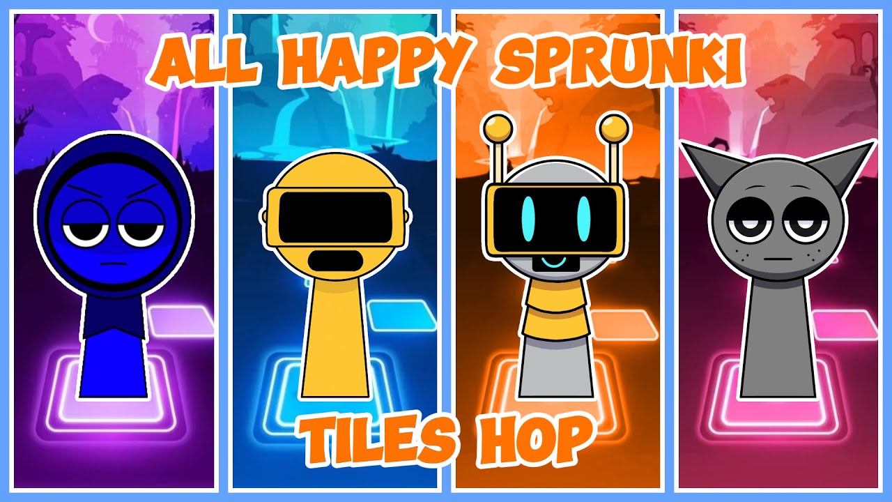 ALL HAPPY SPRUNKI - Tiles Hop 🎶🔥 #032