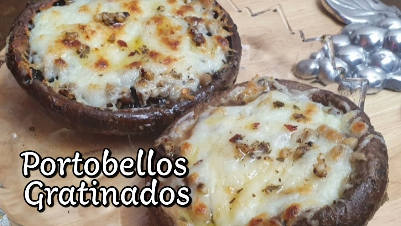 Receta de PORTOBELLOS GRATINADOS  Muy sabrosos!  video #30