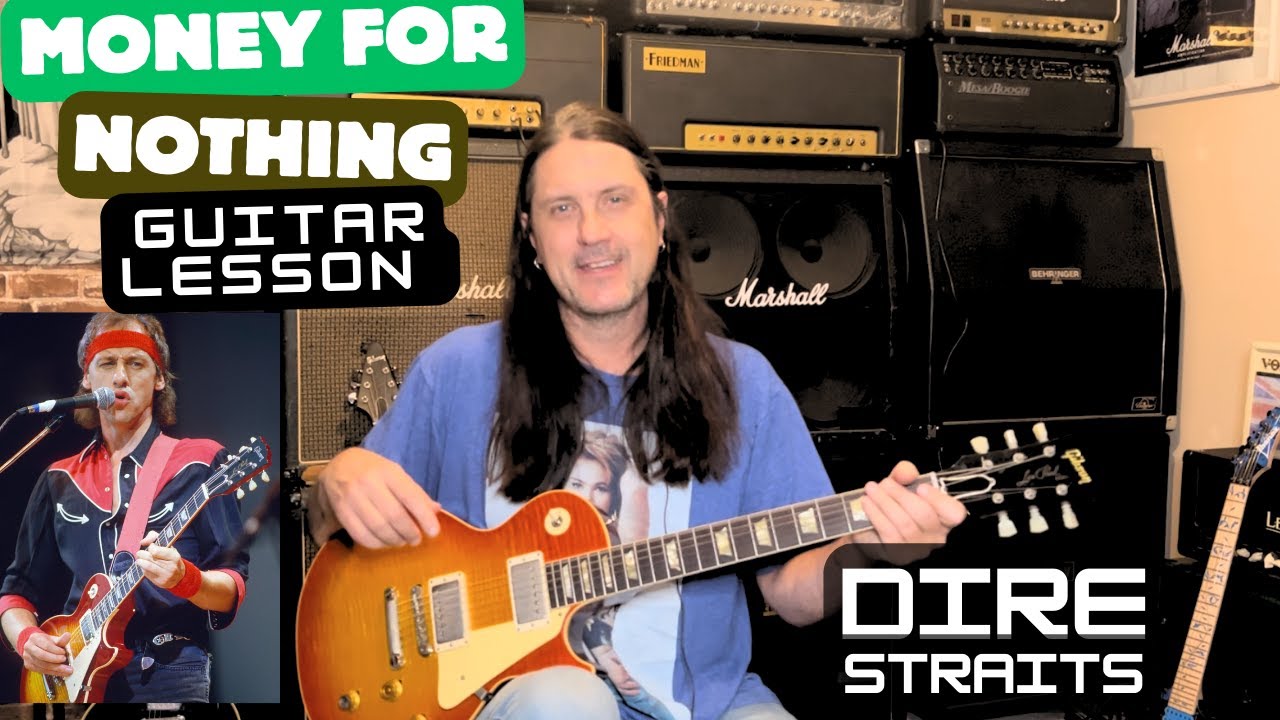 How To Play Money For Nothing By Dire Straits - Guitar Lesson - Mark Knopfler