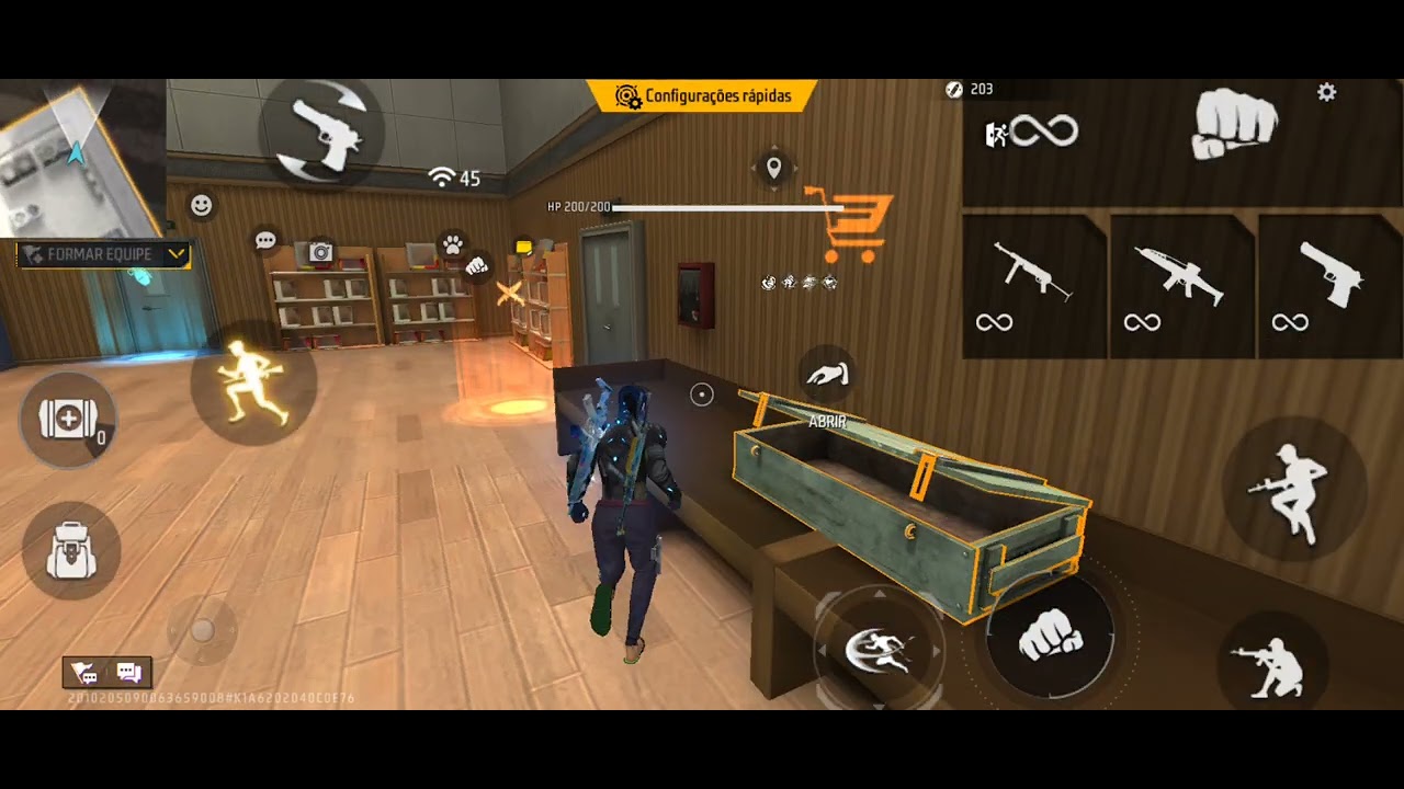 Mostrando um pouco da minha conta nova e jogando um treinamentozin kkk perdi a conta antiga 😢