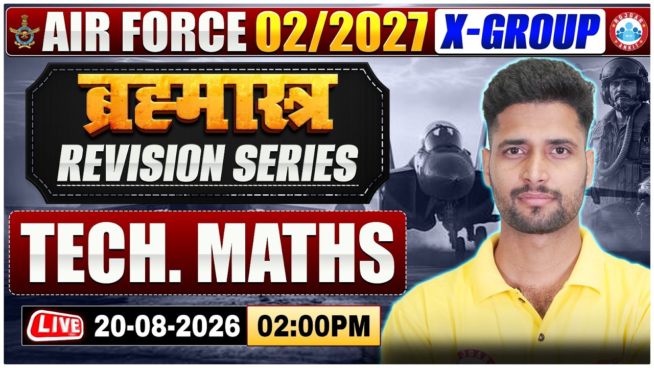 Airforce 2 2027 Tech Maths Class | Brahmastra Revision Series | Tech Maths For Airforce X Group