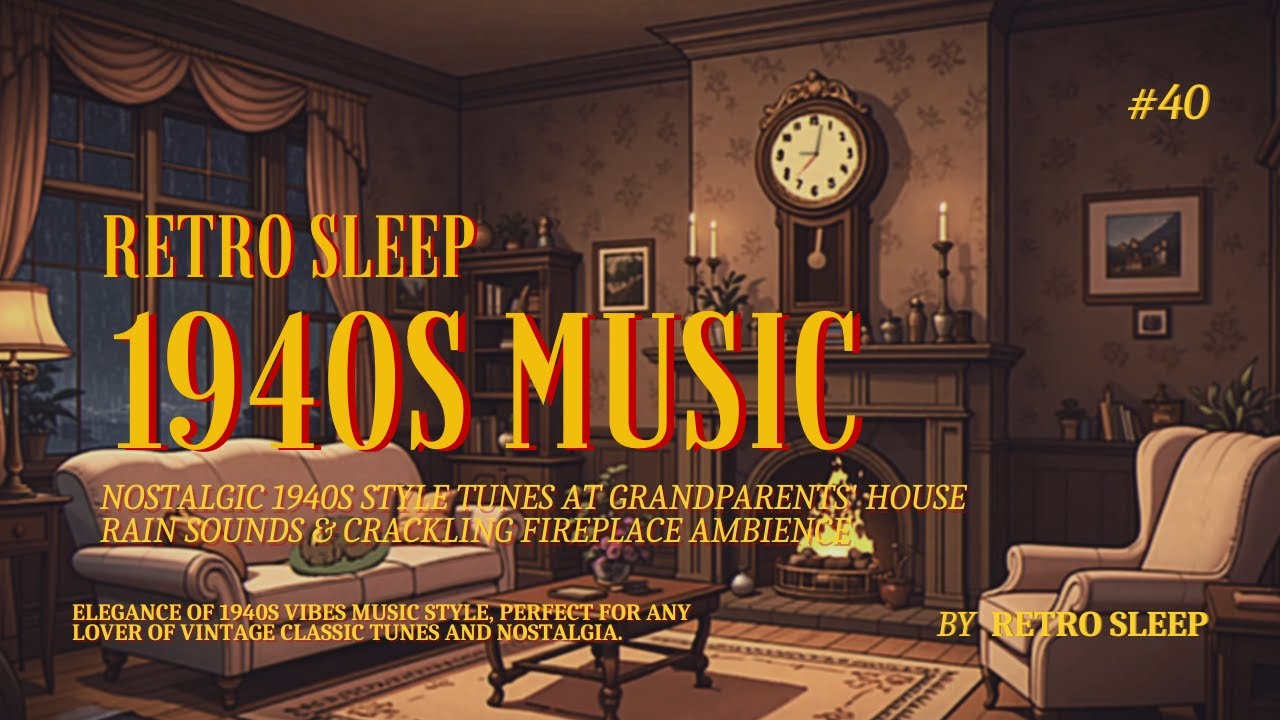 Nostalgic 1940s Style Tunes Playing in Another Room but It's Raining at Grandparents' House #40