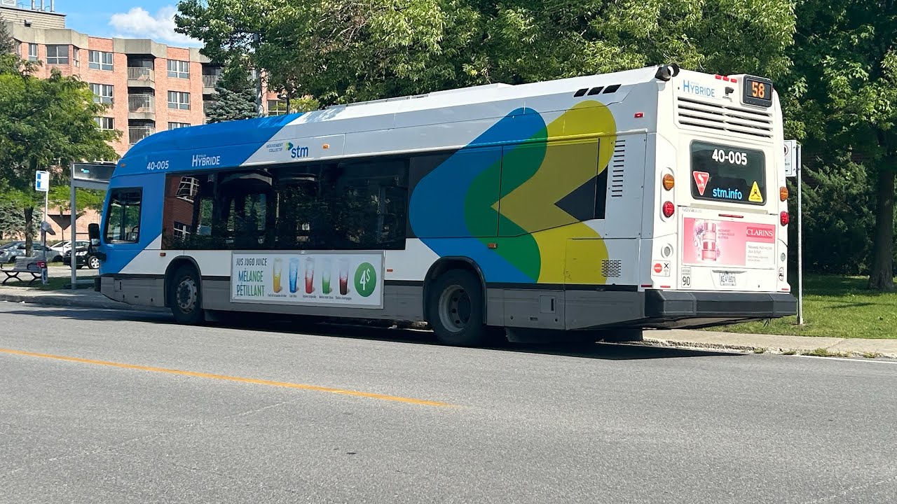 Ride on former STM route 58 (#40-005)