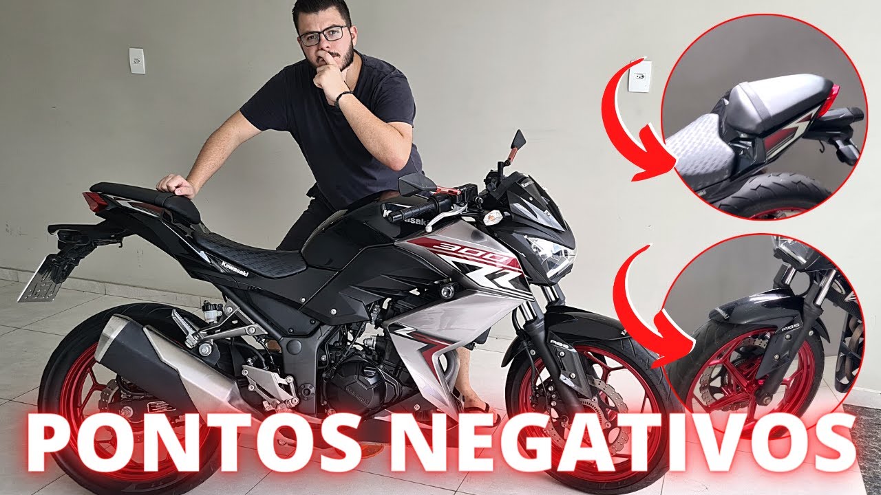 Kawasaki Z300: 5 PONTOS NEGATIVOS! - Vlog 111 #z300 #kawasaki