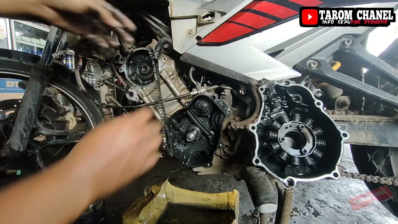 Cara mengganti rantai keteng//Yamaha Jupiter MX king full tutorial